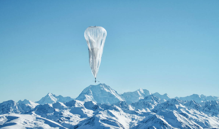 Google Balloon in remote area